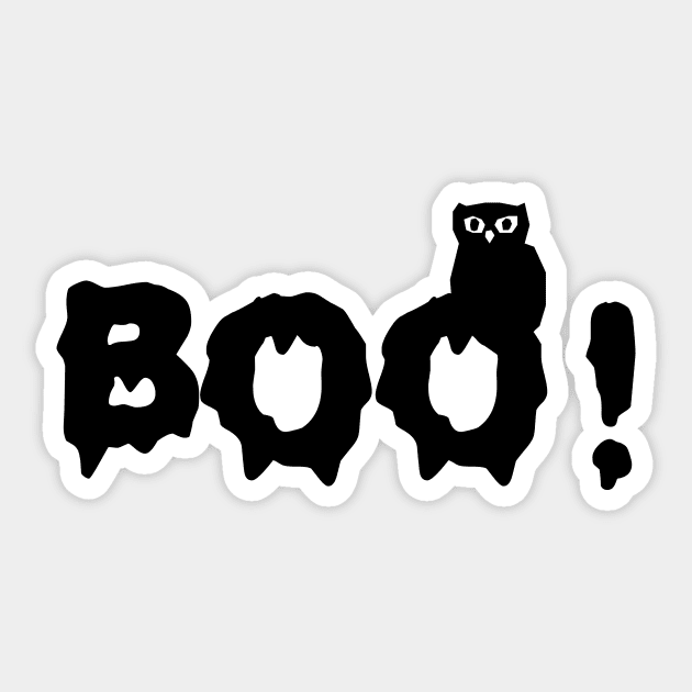 Boo! Hoot! Sticker by joyandgrace